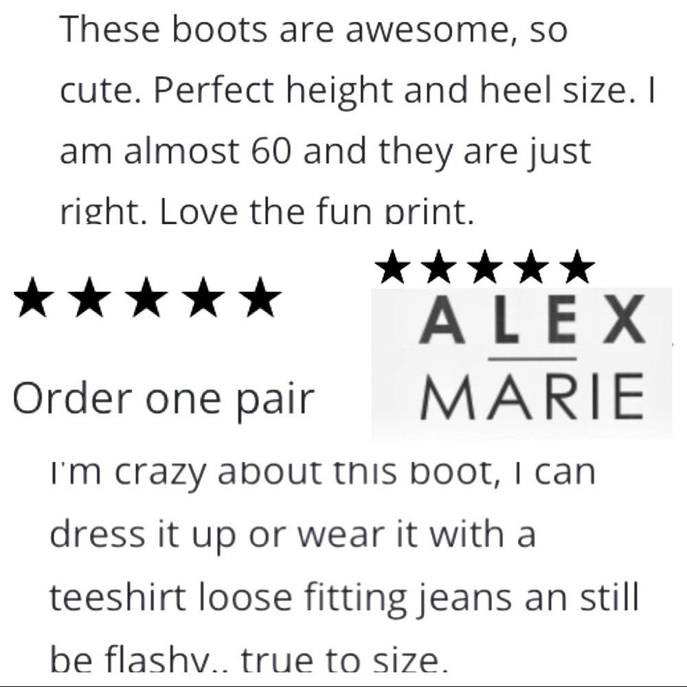 SOLD! Alex Marie Tionna Leopard Haircalf Block Heel Booties NWT - Picture 9 of 13